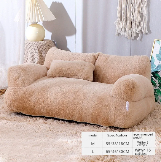 Luxury Plush Cat Bed — Deep Sleep Nest