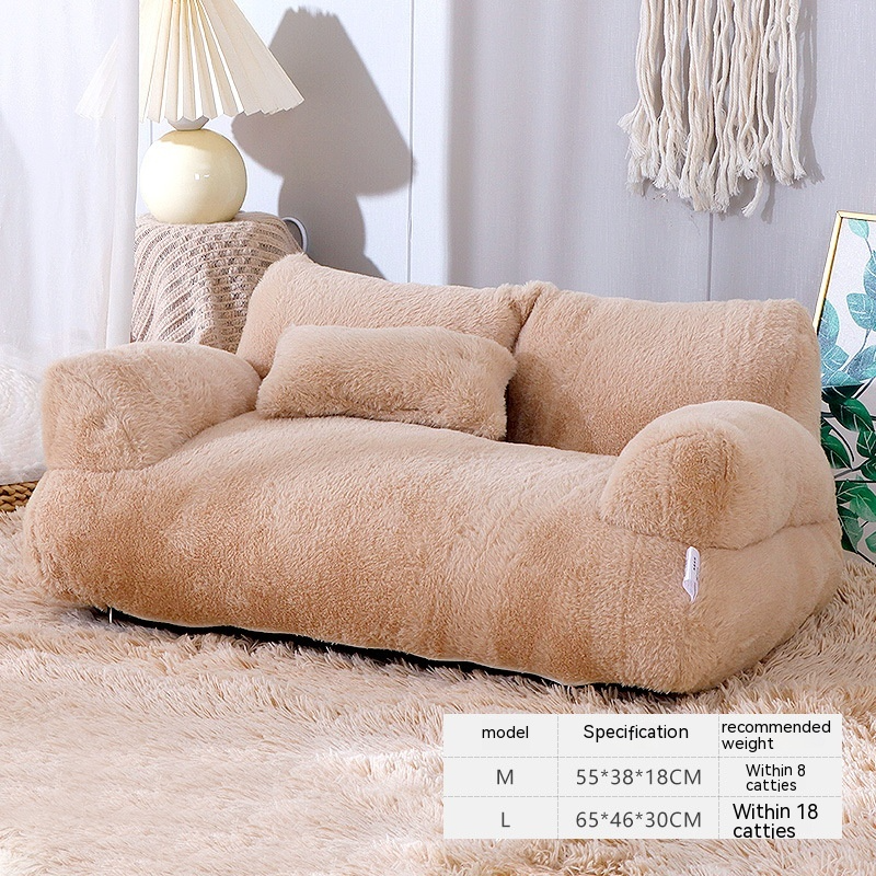 Luxury Plush Cat Bed — Deep Sleep Nest