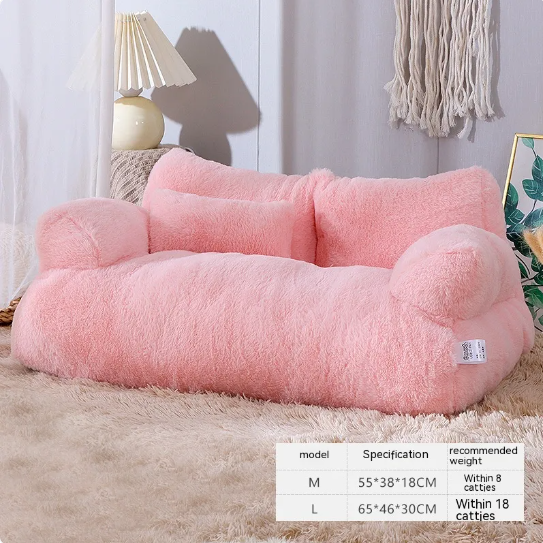 Luxury Plush Cat Bed — Deep Sleep Nest