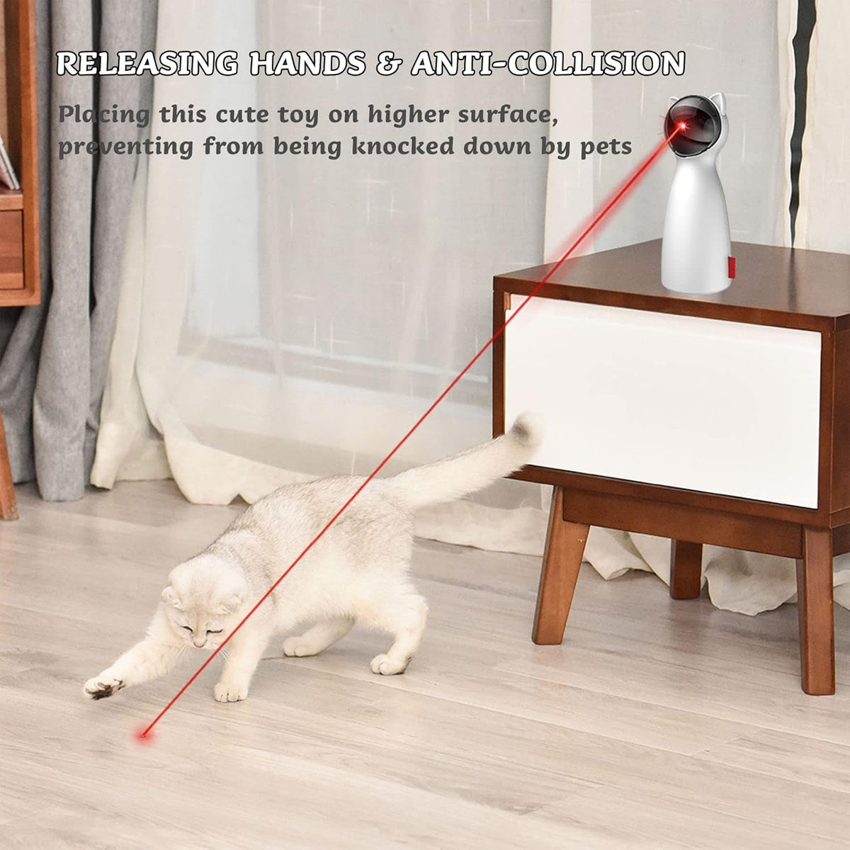 Interactive Laser Cat Toy — Auto Play Mode