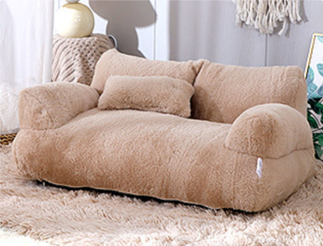 Luxury Plush Cat Bed — Deep Sleep Nest